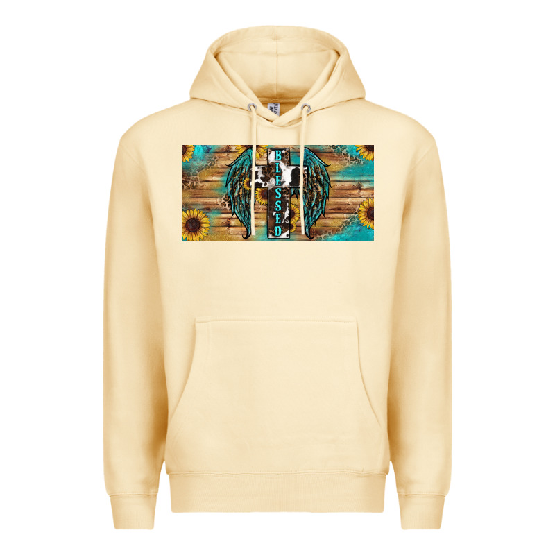 Blessed Cros Sunflowers Premium Hoodie by RanaPortraitStore | Teevron