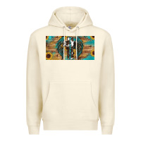 Sandshell Blessed cros sunflowers Premium Hoodie - RanaPortraitStore
