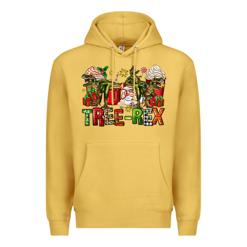 Tree Rex Coffee Cups Premium Hoodie by Zillion Design Studio | Teevron