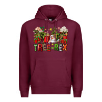 Burgundy tree rex coffee cups Premium Hoodie - Zillion Design Studio