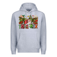 Heather Grey tree rex coffee cups Premium Hoodie - Zillion Design Studio