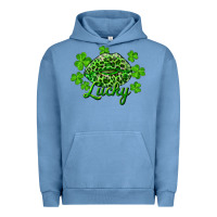 Pigment Pebble Blue Kiss lucky Urban Hoodie - RanaPortraitStore