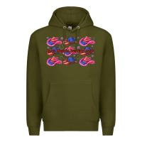 Army Green make america western again Premium Hoodie - texasbilliewilder