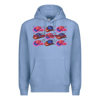Colony Blue make america western again Premium Hoodie - texasbilliewilder