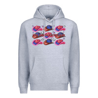 Heather Grey make america western again Premium Hoodie - texasbilliewilder
