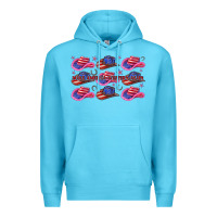 Ocean Blue make america western again Premium Hoodie - texasbilliewilder