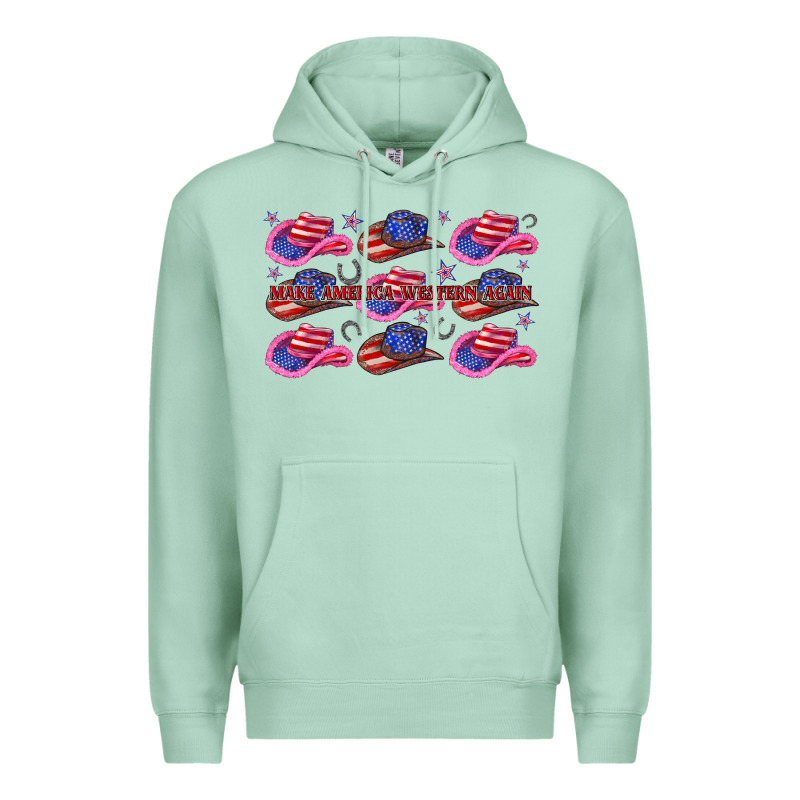 Make America Western Again Premium Hoodie by texasbilliewilder | Teevron