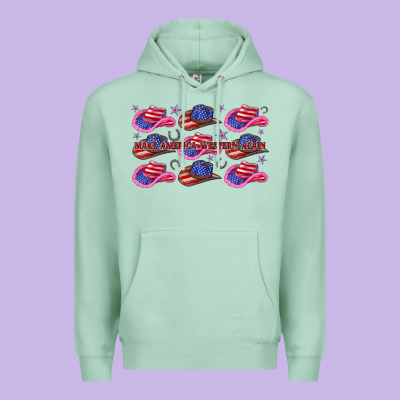 Make America Western Again Premium Hoodie Designed By Texasbilliewilder