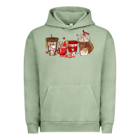 Pigment Oil Green baseball coffee cups Urban Hoodie - texasbilliewilder