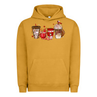 Pigment Peanut Butter baseball coffee cups Urban Hoodie - texasbilliewilder