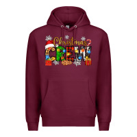 Burgundy christmas crew Premium Hoodie - Zillion Design Studio