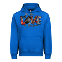 Cobalt for the love of the game hockey Urban Hoodie - Zillion Design Studio