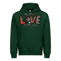 Forest Green for the love of the game hockey Urban Hoodie - Zillion Design Studio