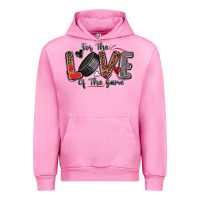 Fuchsia Pink for the love of the game hockey Urban Hoodie - Zillion Design Studio