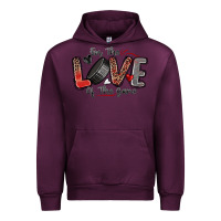 Mauve Wine for the love of the game hockey Urban Hoodie - Zillion Design Studio