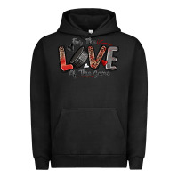 Pigment Black for the love of the game hockey Urban Hoodie - Zillion Design Studio