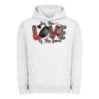 Pigment Lunar Rock for the love of the game hockey Urban Hoodie - Zillion Design Studio