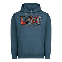 Pigment Midnight Navy for the love of the game hockey Urban Hoodie - Zillion Design Studio