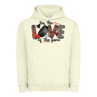 Pigment Pistachio for the love of the game hockey Urban Hoodie - Zillion Design Studio