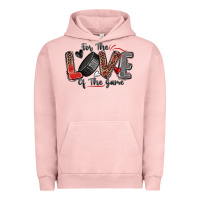 Pigment Salmon for the love of the game hockey Urban Hoodie - Zillion Design Studio