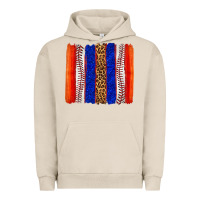 Pigment French Oak baseball brush strokes Urban Hoodie - texasbilliewilder