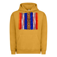 Pigment Peanut Butter baseball brush strokes Urban Hoodie - texasbilliewilder