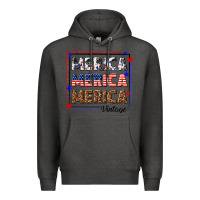 Charcoal Heather merica merica merica vintage Premium Hoodie - texasbilliewilder