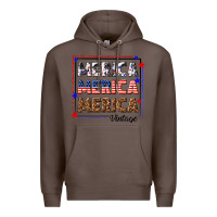 Coffee merica merica merica vintage Premium Hoodie - texasbilliewilder