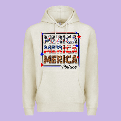 Merica Merica Merica Vintage Premium Hoodie Designed By Texasbilliewilder