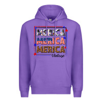 Purple merica merica merica vintage Premium Hoodie - texasbilliewilder