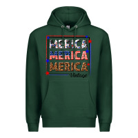 Sports Green merica merica merica vintage Premium Hoodie - texasbilliewilder