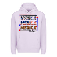 Lilac merica merica merica vintage Premium Hoodie - texasbilliewilder