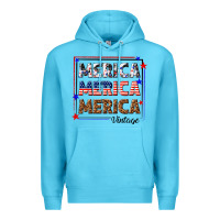 Ocean Blue merica merica merica vintage Premium Hoodie - texasbilliewilder