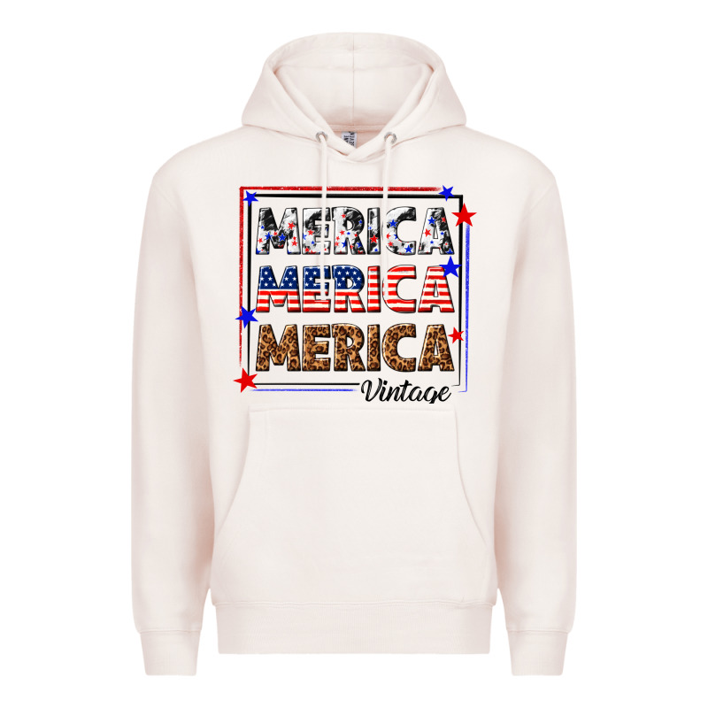 Merica Merica Merica Vintage Premium Hoodie by texasbilliewilder | Teevron