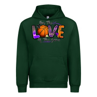 Forest Green for the love of the game basketball Urban Hoodie - Zillion Design Studio