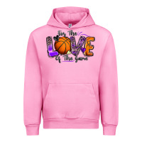Fuchsia Pink for the love of the game basketball Urban Hoodie - Zillion Design Studio