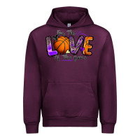 Mauve Wine for the love of the game basketball Urban Hoodie - Zillion Design Studio