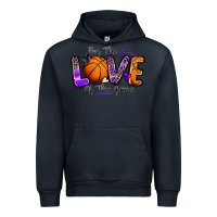 Navy for the love of the game basketball Urban Hoodie - Zillion Design Studio