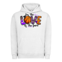 Pigment Lunar Rock for the love of the game basketball Urban Hoodie - Zillion Design Studio