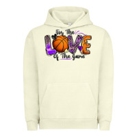 Pigment Pistachio for the love of the game basketball Urban Hoodie - Zillion Design Studio