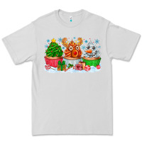 Dove Grey festive christmas cupcakes Premium Tee - CowhideDigitalArt