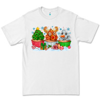 White festive christmas cupcakes Premium Tee - CowhideDigitalArt