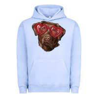 Pigment Grape Ice labrador retriever with love glass Urban Hoodie - RanaPortraitStore