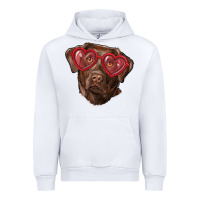 White labrador retriever with love glass Urban Hoodie - RanaPortraitStore