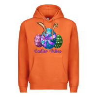 Carrot easter bunny ear eggs easter vibes Premium Hoodie - RanaPortraitStore