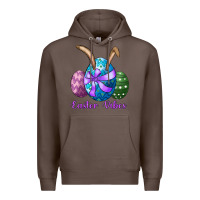 Coffee easter bunny ear eggs easter vibes Premium Hoodie - RanaPortraitStore