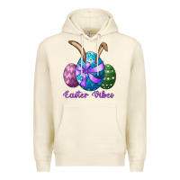 Sandshell easter bunny ear eggs easter vibes Premium Hoodie - RanaPortraitStore