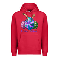 Cardinal easter bunny ear eggs easter vibes Premium Hoodie - RanaPortraitStore