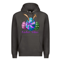 Smoke easter bunny ear eggs easter vibes Premium Hoodie - RanaPortraitStore