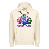 Tofu easter bunny ear eggs easter vibes Premium Hoodie - RanaPortraitStore